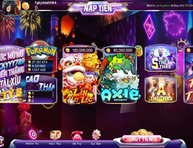 Rinh Ngay Tài Lộc Khủng Cùng Game Nổ Hũ Lân Hái Lộc 100Win